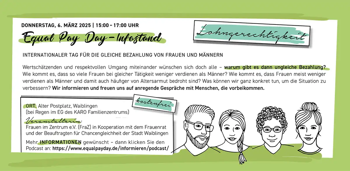 Equal-Pay-Day Infostand