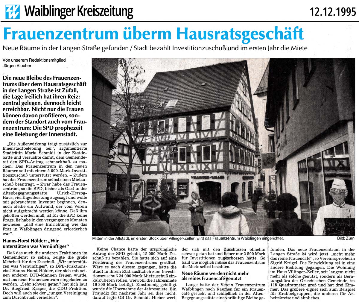 Eröffnung Frauenzentrum FraZ